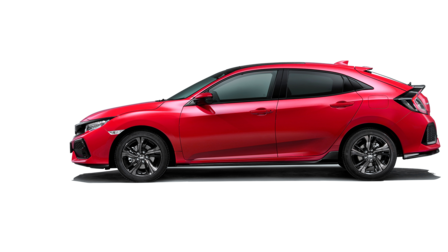 Seitenansicht des Honda Civic.