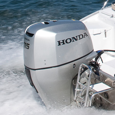 BF115-Motor in Küstengewässern, Nahaufnahme