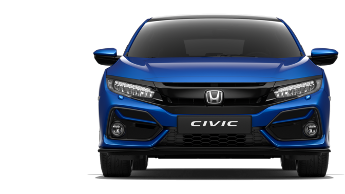Honda Civic, Heckansicht.