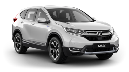 Three-quarter front view Honda CRV Hybrid