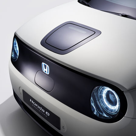 Honda e, 3/4-Frontansicht.