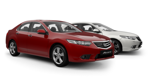 roter Honda Accord Seitenansicht