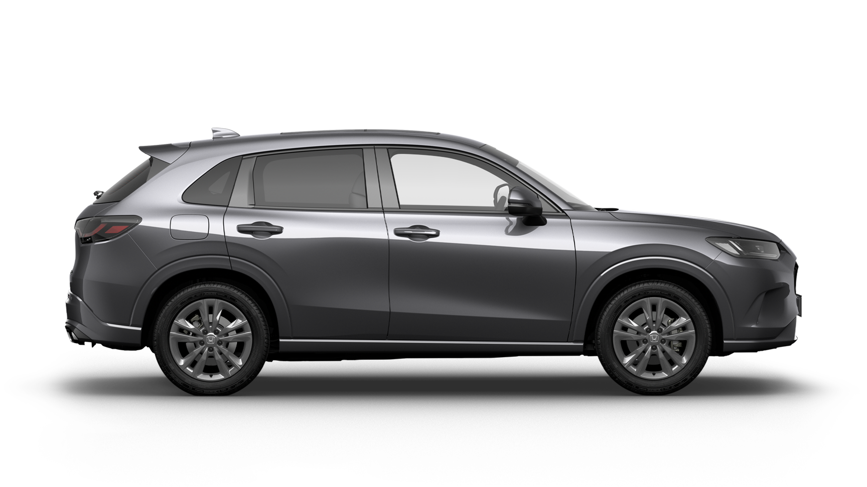 Seitenansicht eines blauen Honda ZR-V Hybrid