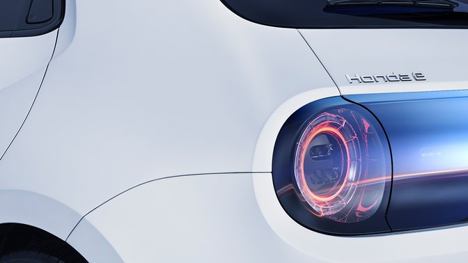 Honda E, Frontansicht.