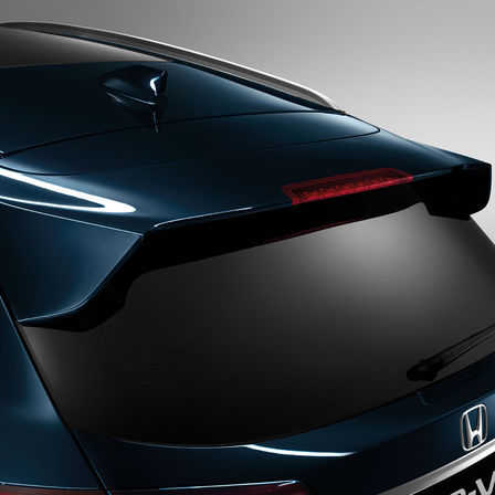 Honda HR-V, Seitenansicht des Dachspoilers.