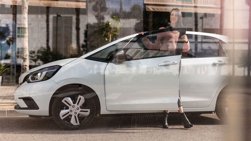 Honda Jazz front three quater side view