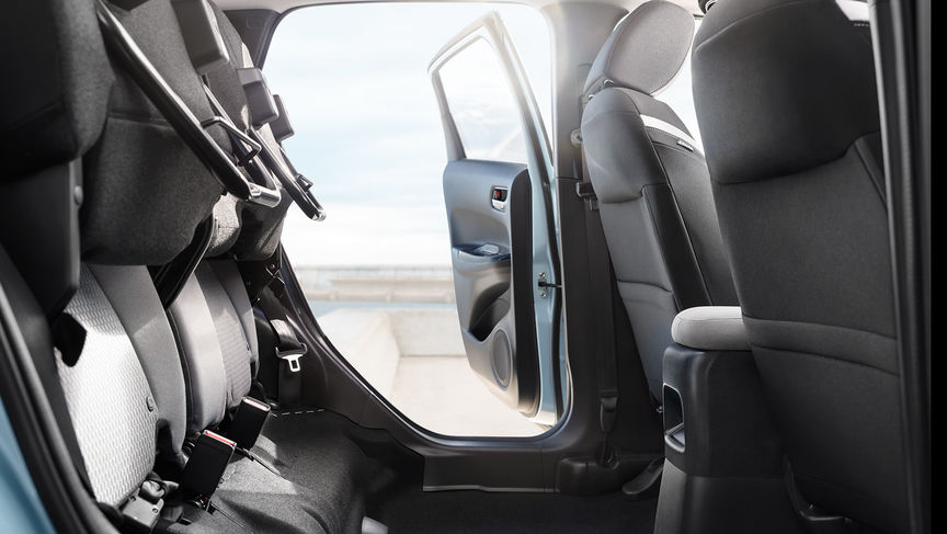 Honda Jazz side view of interior with magic seats