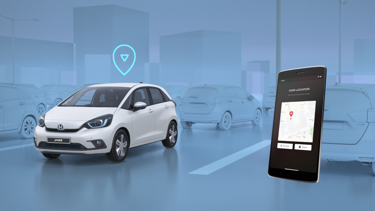Honda Jazz Hybrid auf virtueller Straße