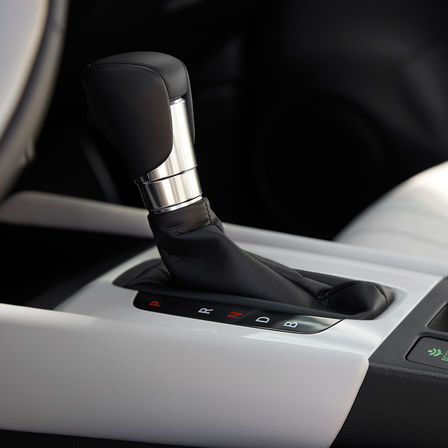 Honda Jazz, Nahaufnahme des Schalthebels