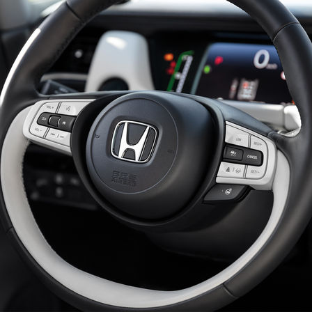 Honda Jazz, Nahaufnahme des Lenkrads