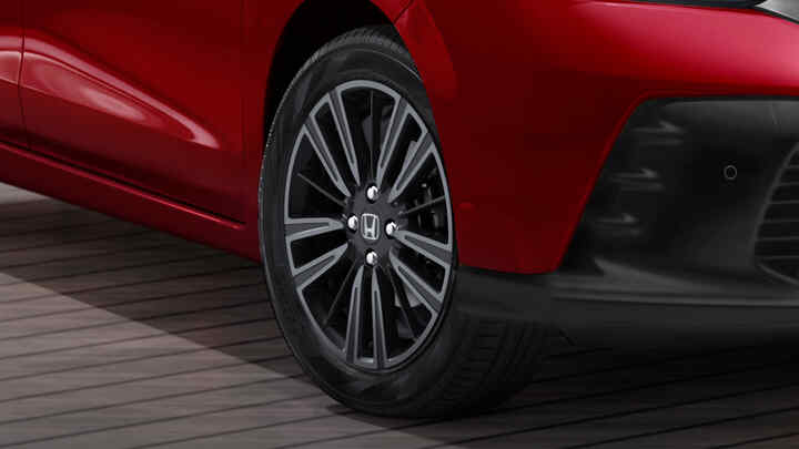 Honda Jazz, Nahaufnahme Leichtmetallfelge