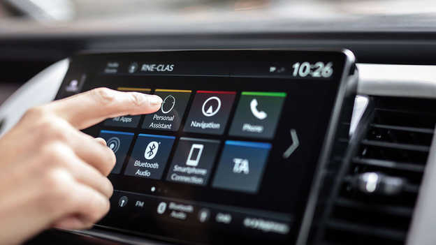 Nahaufnahme des Honda CONNECT-Touchscreens