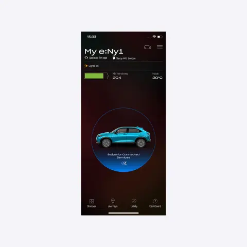 Digitaler Schlüssel von My Honda+ auf einem Smartphone-Bildschirm. 