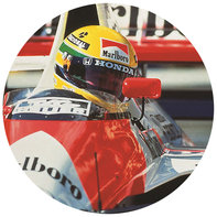 Senna im Honda Formel-1-Fahrzeug.