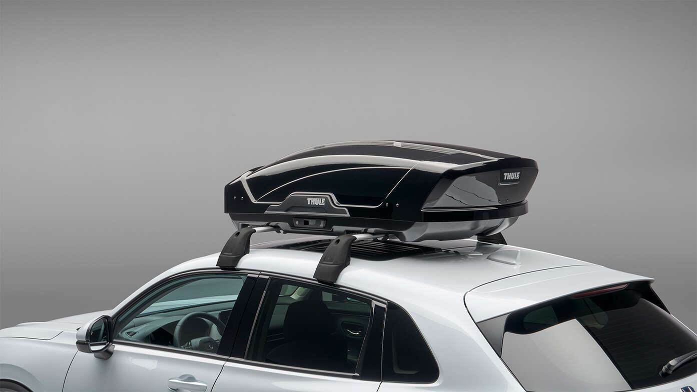 Thule Dachbox 400L, Nahaufnahme