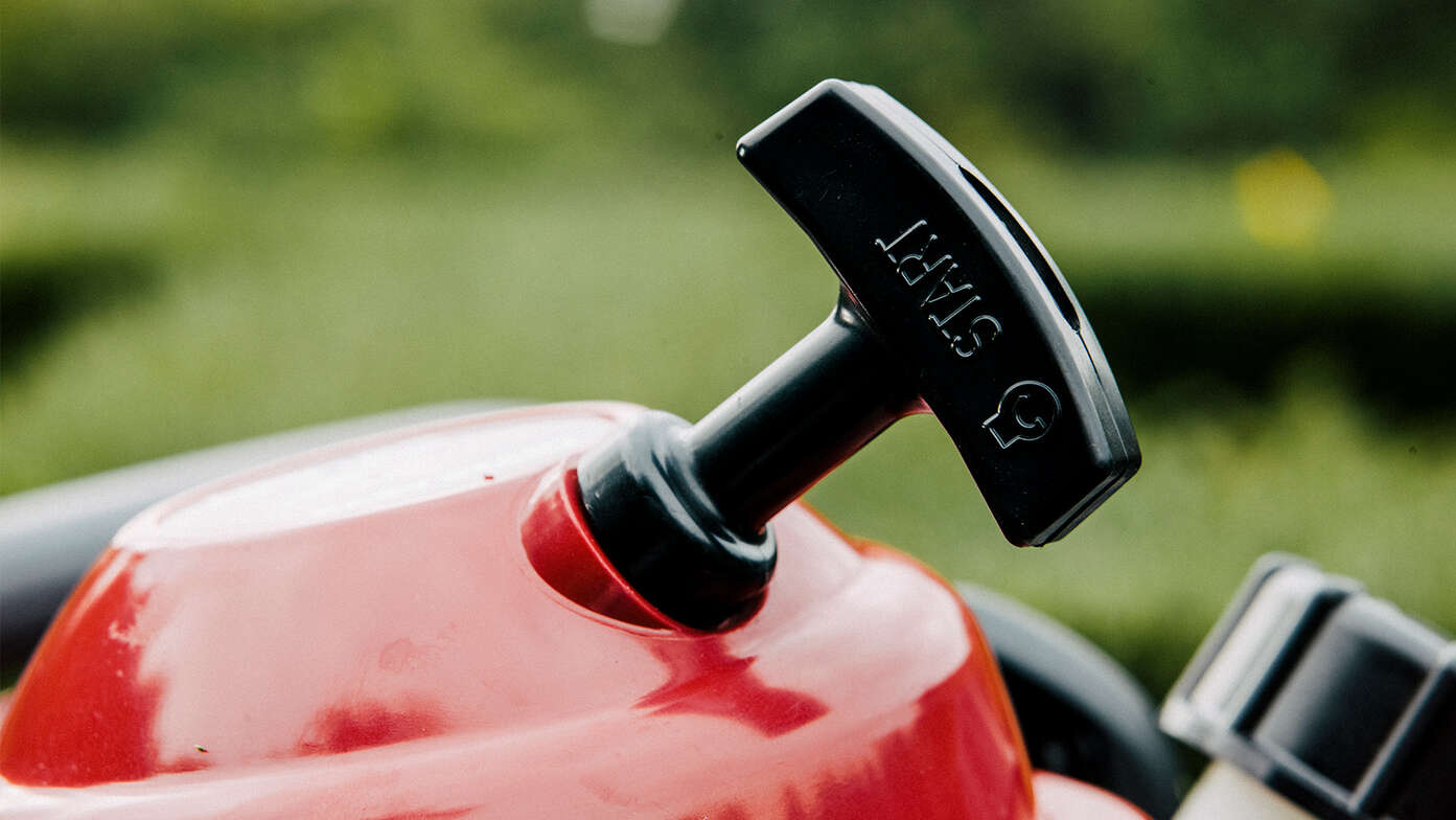 Heckenscheren, Nahaufnahme Starterseil