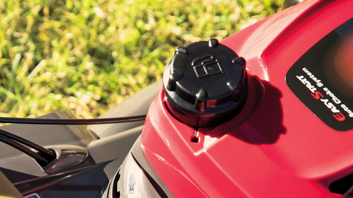 Honda HRX-Rasenmäher, Tankdeckel.