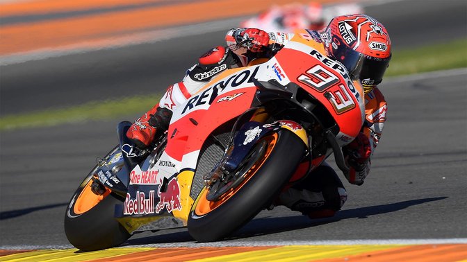 Frontaufnahme beim MotoGP World Champion