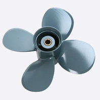 Nahaufnahme des Schubpropellers.