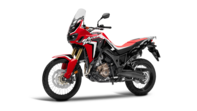 Africa Twin auf weißem Grund