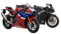 Side shot of Fireblade 2013 and CBR500R.