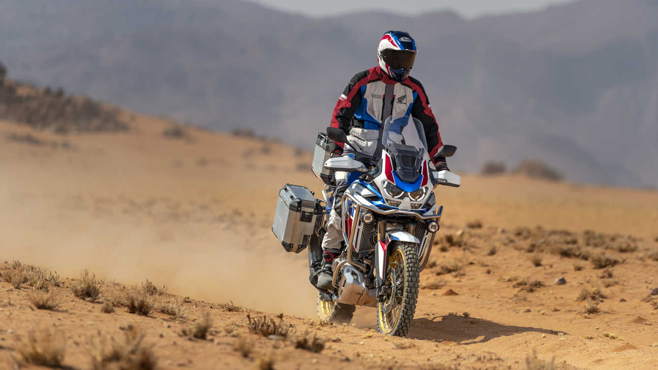 Honda Africa Twin Adventure Sports, Nahaufnahme des Lenkers.