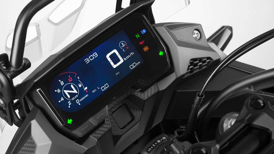 CB500X, Nahaufnahme des Cockpits