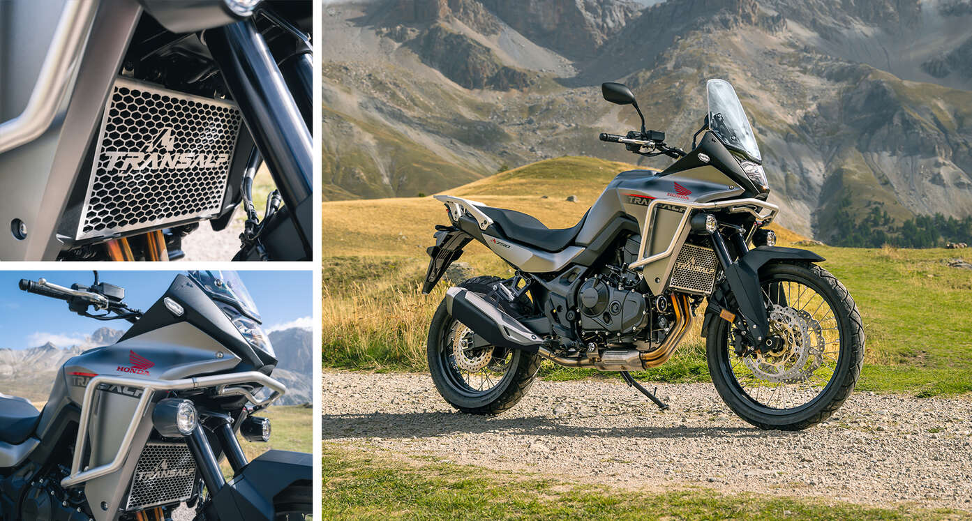 XL750 Transalp mit Adventure-Paket.