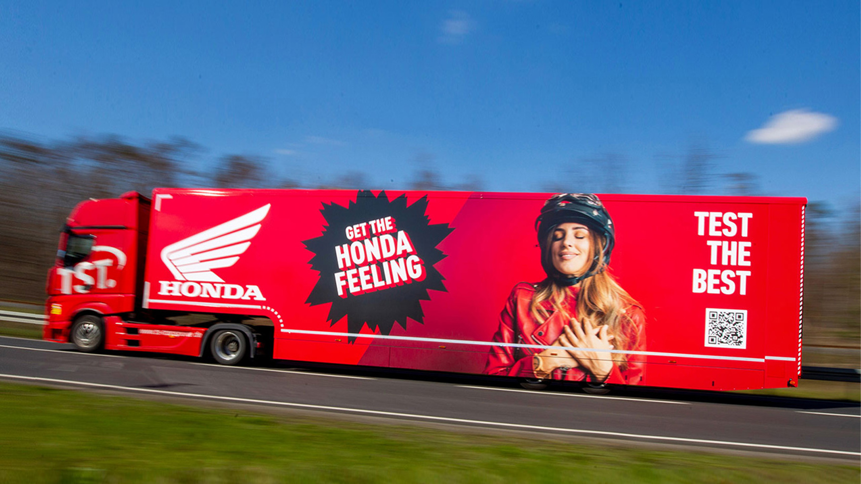 Honda Test ride event truck