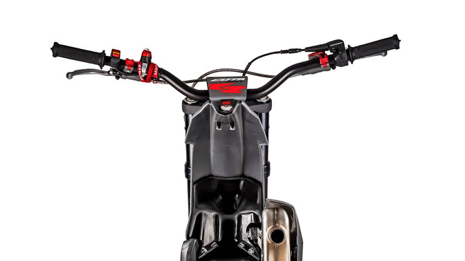 Nahaufnahme Lenker Honda Montesa Cota 4RT 301RR von hinten.