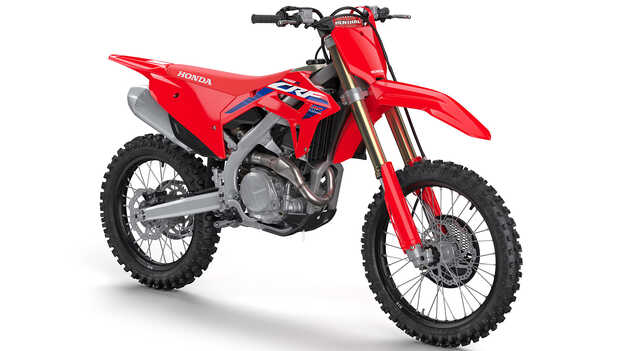 Honda CRF450R – optimiertes Fahrwerk. 