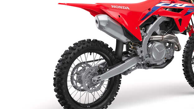 Honda CRF450R – leichte Schalldämpfer.