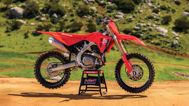 CRF450R, überarbeiteter Aluminium-Brückenrahmen