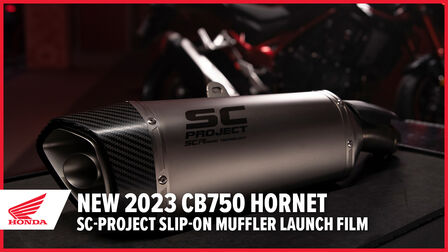 CB750 Hornet SC-Project-Schalldämpfer, Film zur Einführung