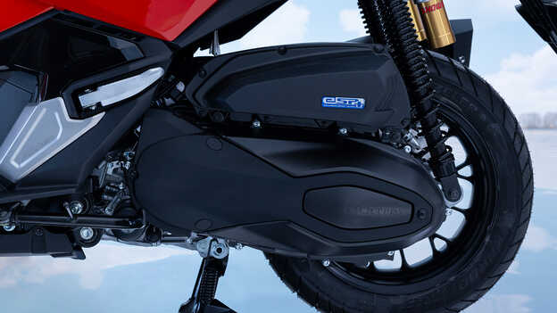 Nahaufnahme des Honda ADV350 Hecks.