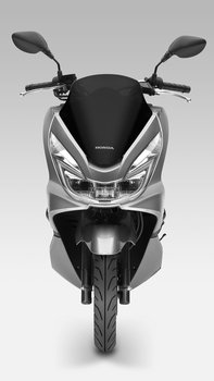 Honda-Scooter-PCX150-Studio-Moondust Silver-Metallic-Front