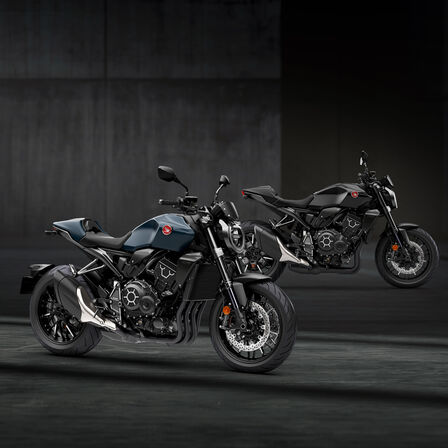 Honda CB1000R Black Edition und Mat Blue Jeans Metallic