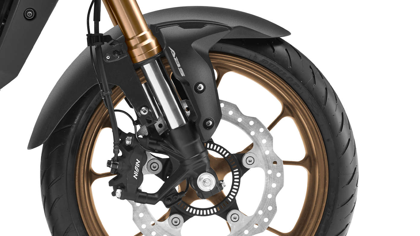 Honda CB125R, intelligente Bremsen