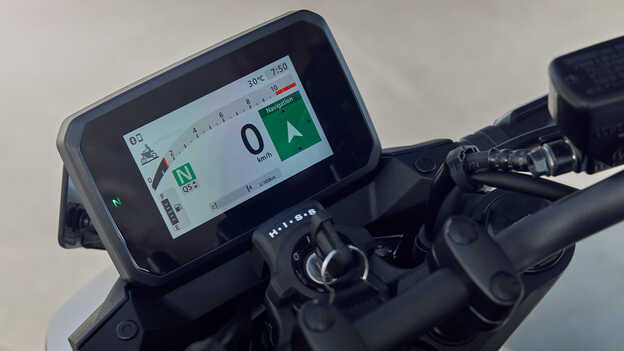 Honda CB750 Hornet TFT-Display mit Navigation.