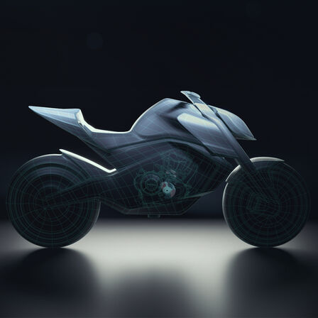 Seitenansicht der Honda Hornet-Konzeptstudie.