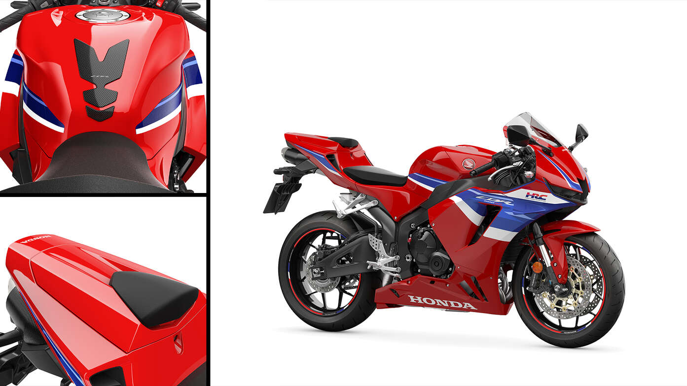 CBR600RR, Abbildungen mit Rennsport-Paket. 