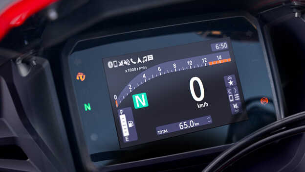 Honda CBR650R, TFT-Display.