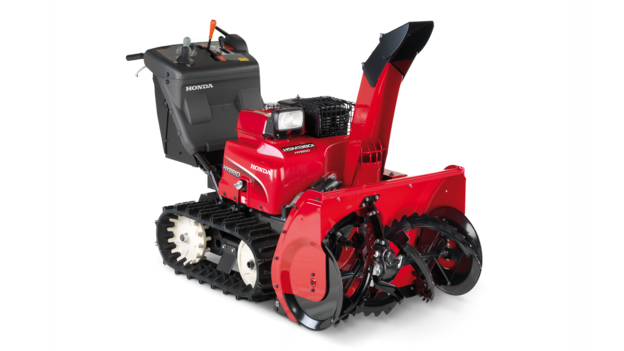 Hybrid-Schneefräse, Dreiviertelansicht, nach rechts-zeigend.