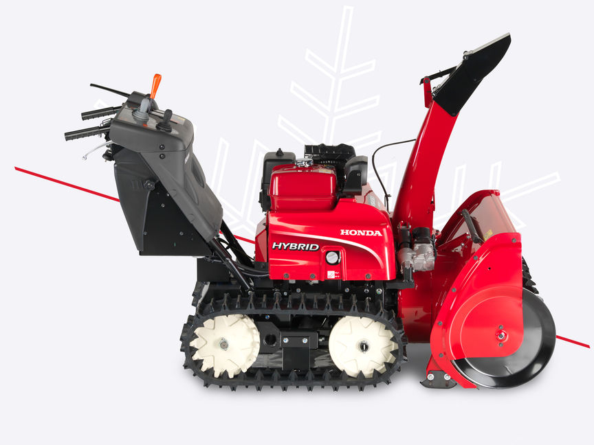 Seitenansicht einer Hybrid-Schneefr&auml;se.