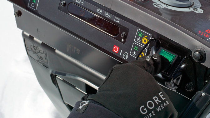 Nahaufnahme der Kupplung der Fr&auml;sschnecke.