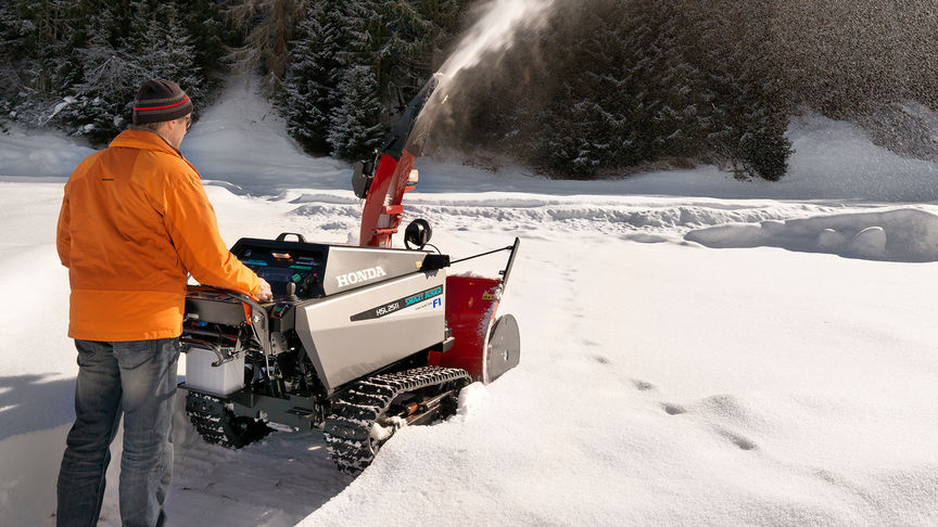 Honda Schneefräse, Einsatz nach Modell, Schneeumgebung.