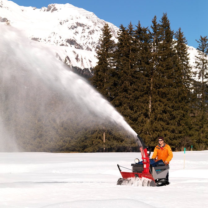 Honda Schneefräse, Einsatz nach Modell, Schneeumgebung.