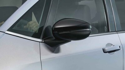 Au&szlig;enspiegel (asph&auml;risch beim Fahrer) lackiert in Schwarz