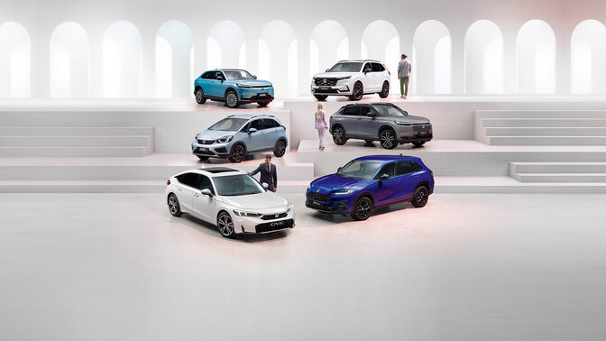 Modellpallete Honda Automobile