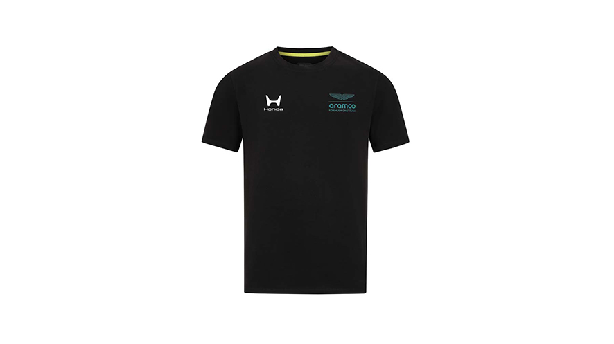Abbildung zeigt T-Shirt in schwarz der Honda F1 Kollektion 